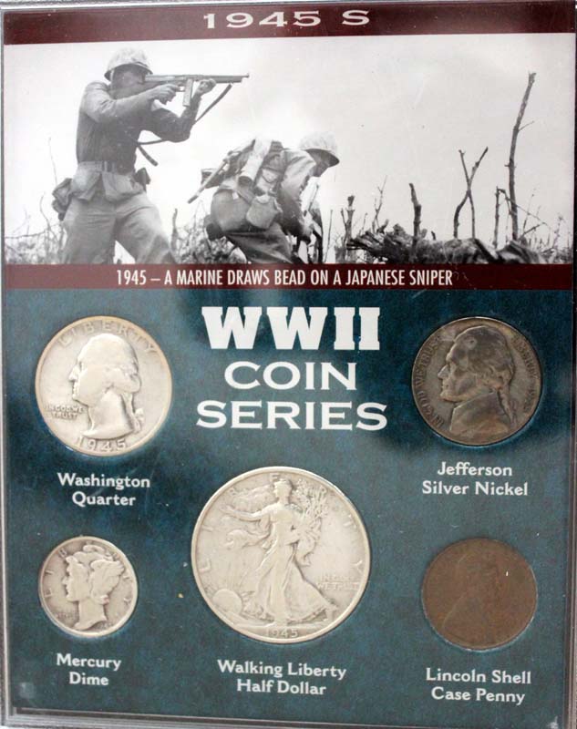 WWII Coin Set, Sacramento Mint, 1945